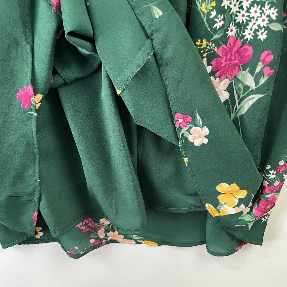 NWT Cottagecore Floral Dress S Green Removable Slip - Picture 7 of 13
